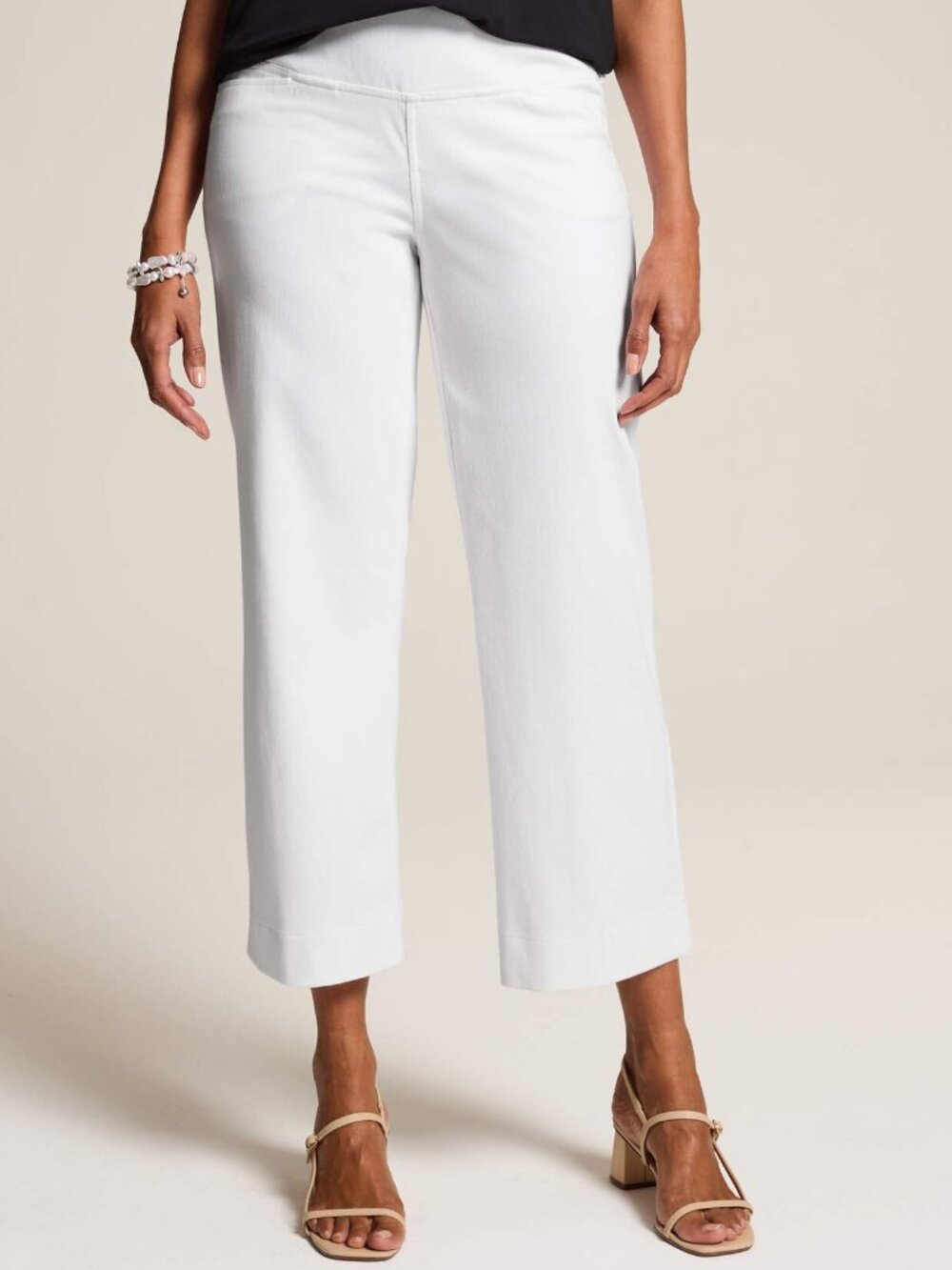J. Jill Wearever Smooth-Fit Pull-On Knit Wide-Leg Jeans